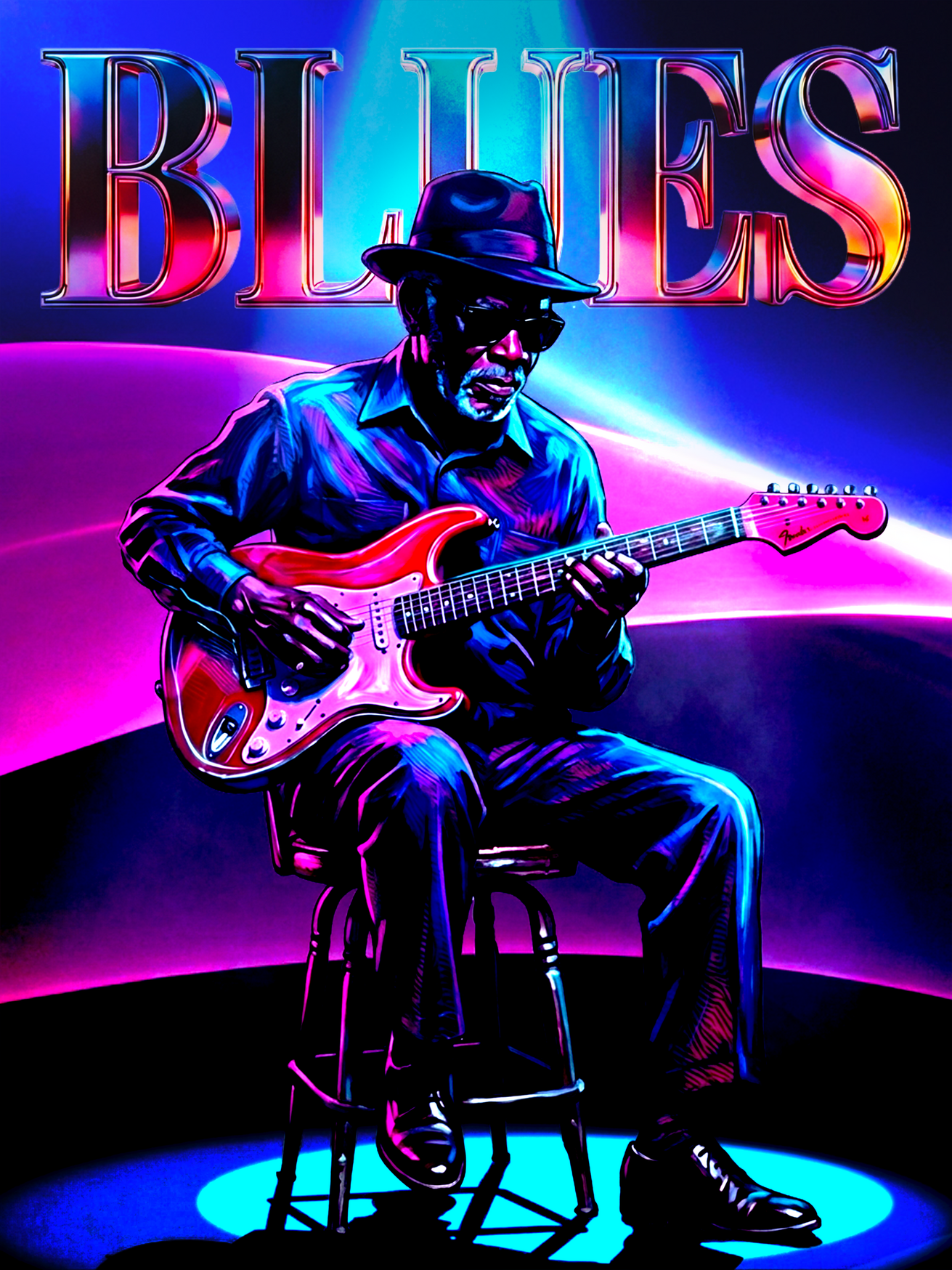 Blues Man concept poster Blues Man concept poster