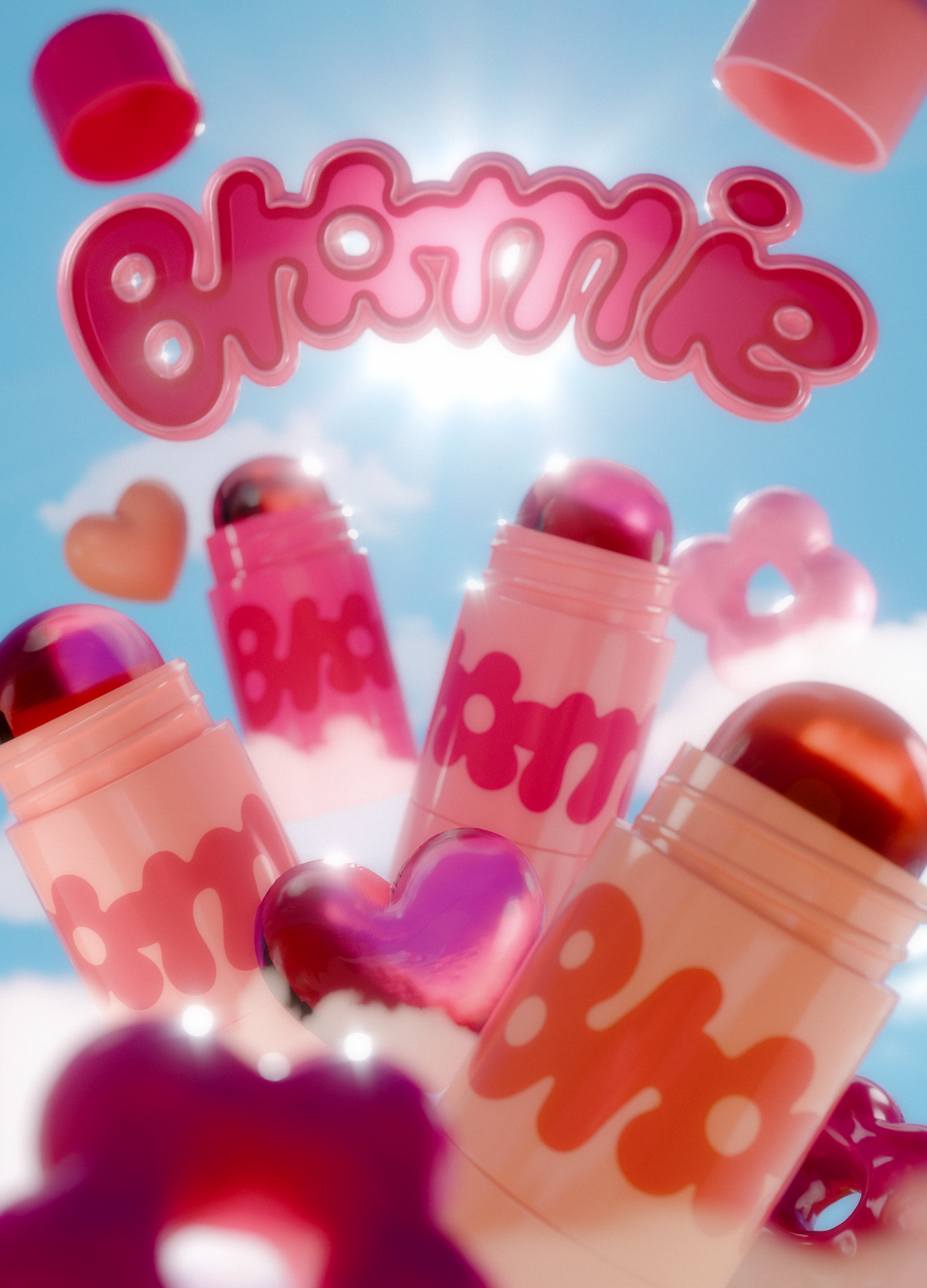 Blomie 3D Product Composition