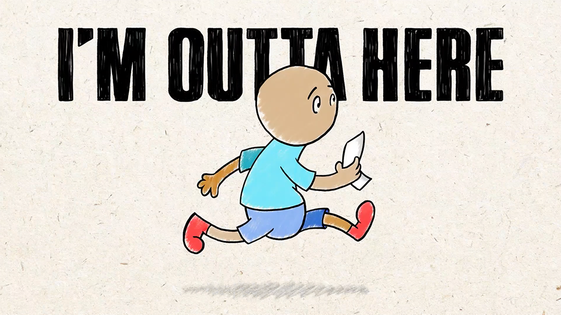 Im Outta Here Animation