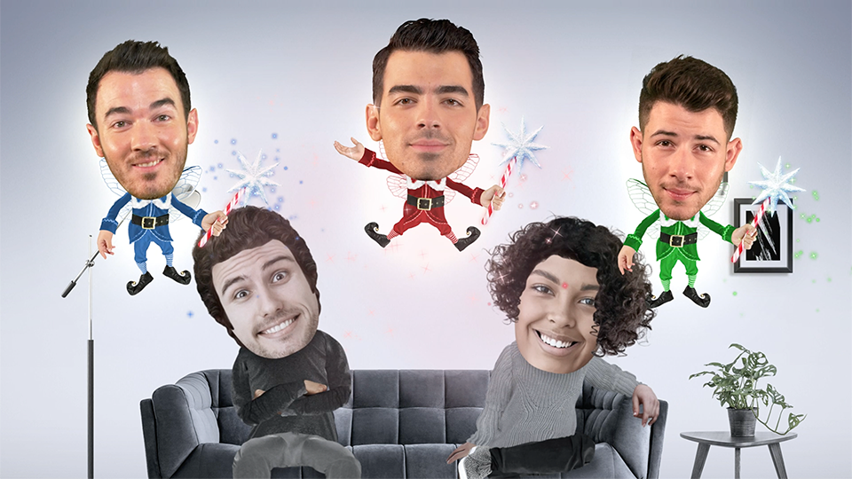 The Jonas Bros Like It's Christmas JibJab ecard