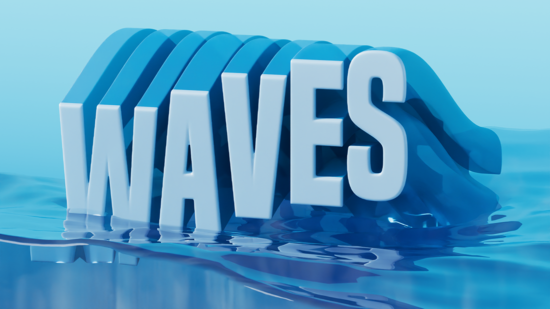 Waves 3D Blender Animation
