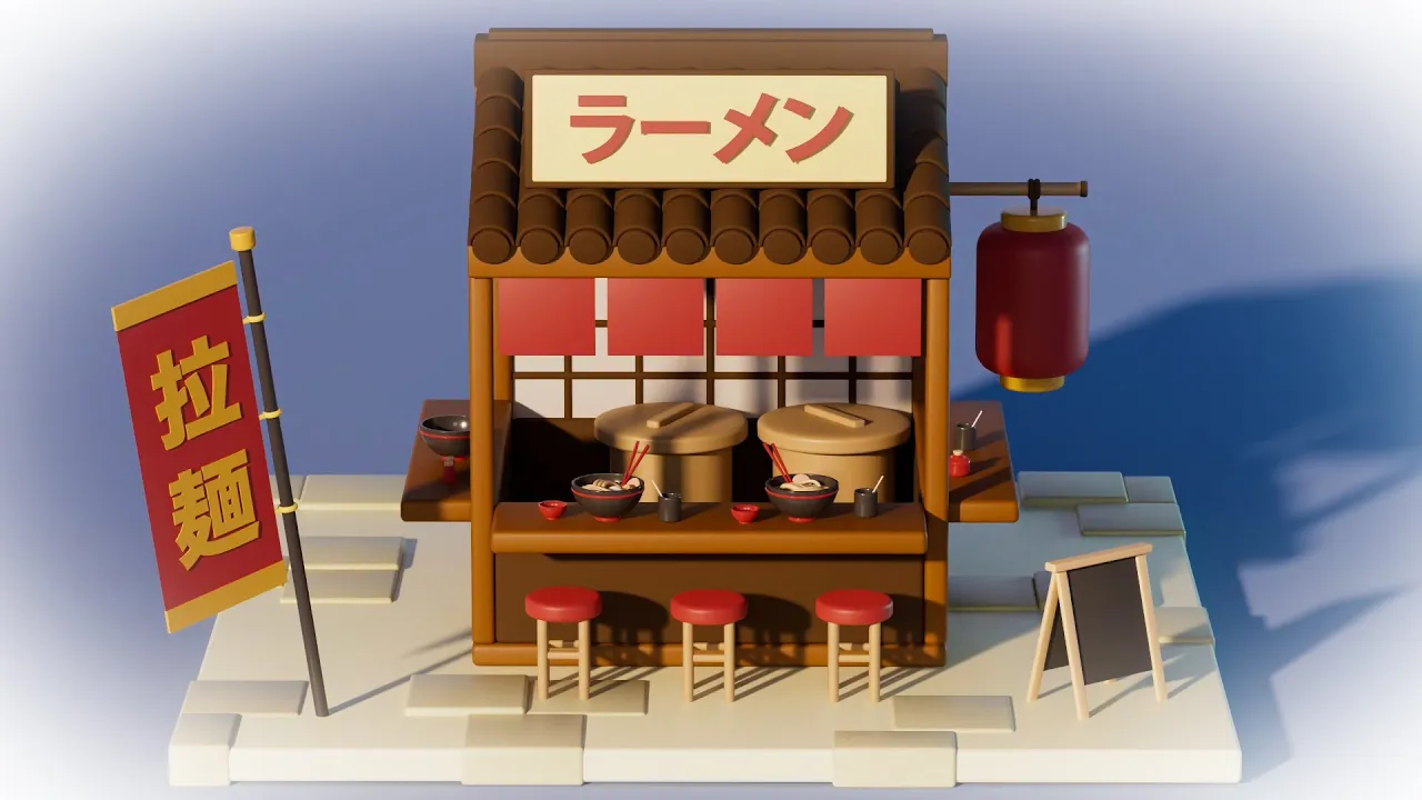 3D Ramen Restaurant